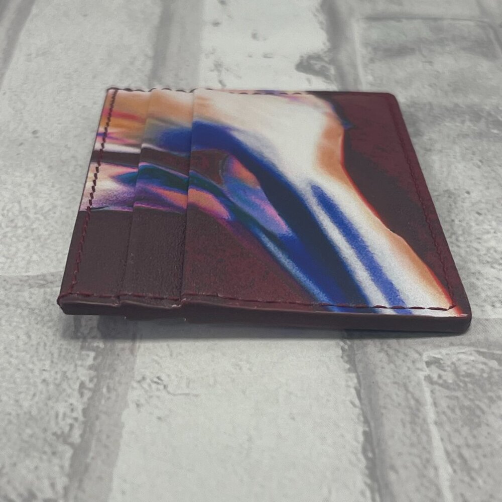 Alexander McQueen Solarized Flower Leather Card Case - NWOT - Picture 4 of 7